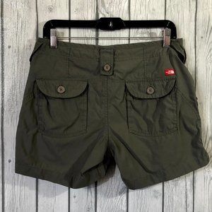 THE NORTH FACE Olive Cargo Hiking Shorts 6 Nylon